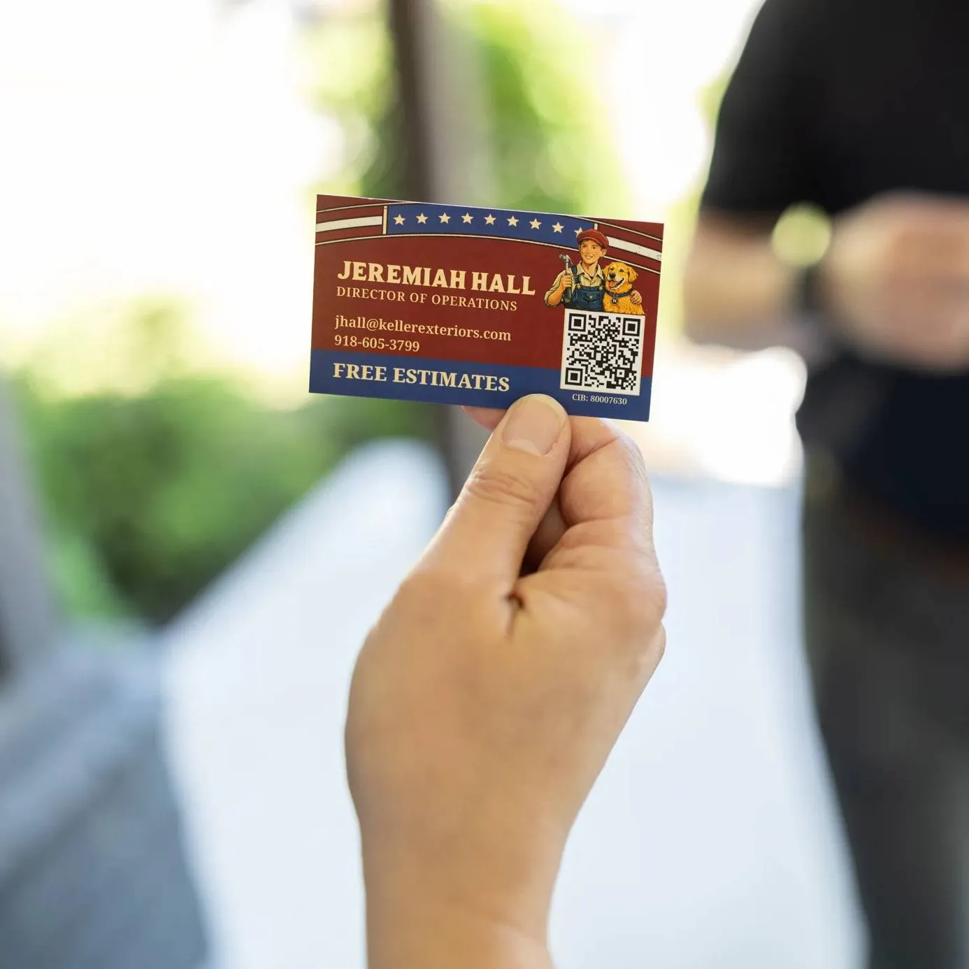 Keller Exteriors Business Card Flyer Handoff 2P3A1365